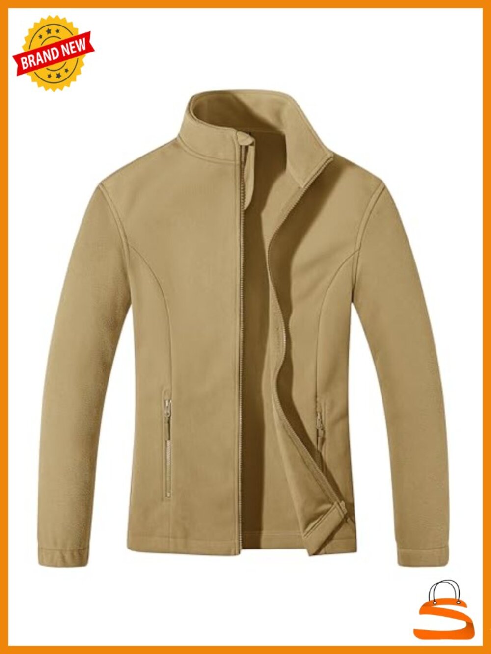 Women's Fleece Zip Up Jacket Lightweight Warm Winter Coat with Pockets
